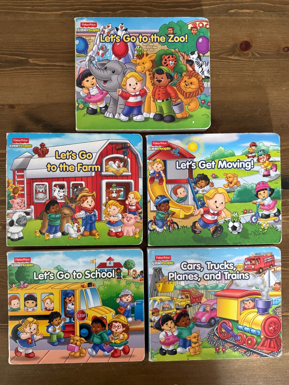 Fisher-Price Little People Board Book Set Bundle